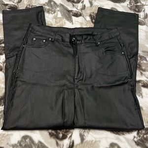 SHEIN Curve Pleather Pants